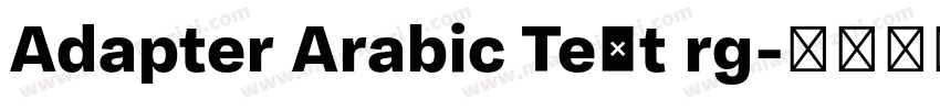Adapter Arabic Text rg字体转换